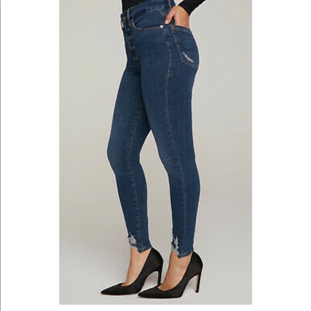 Good American Good Waist High Waist Dark Blue Skinny Jean Size 2 / 26 NWT